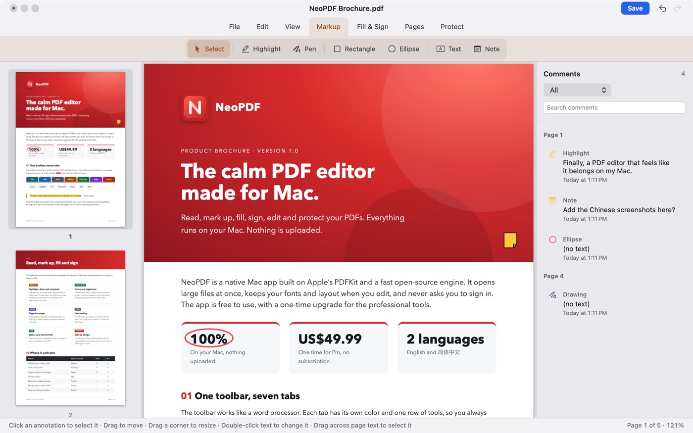NeoPDF screenshot